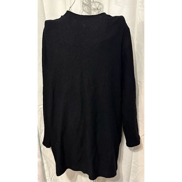 Beautiful Pure J.Jill womens black wool blend shacket top zipper size L Good con - Picture 3 of 5